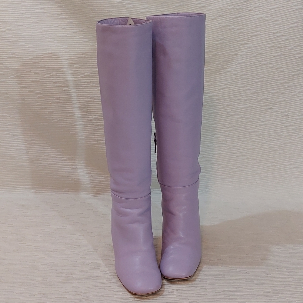 Lavender Kate Spade Heeled Rochelle Boots Size 7.5 - Picture 4 of 16